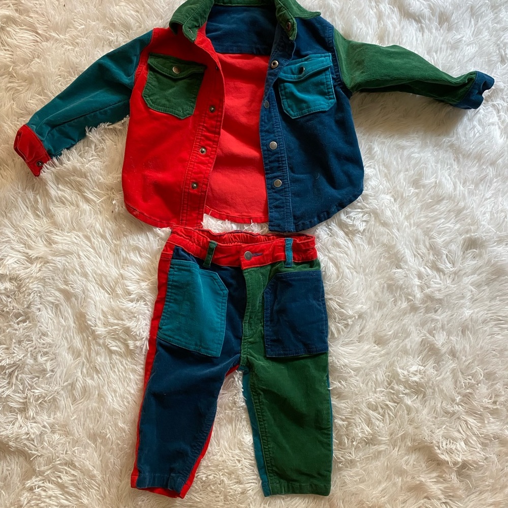 Stella McCartney color block set- size 12 infants